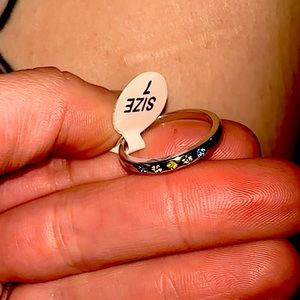 Fragrant Jewels Blue Skies Sunflowers Ring